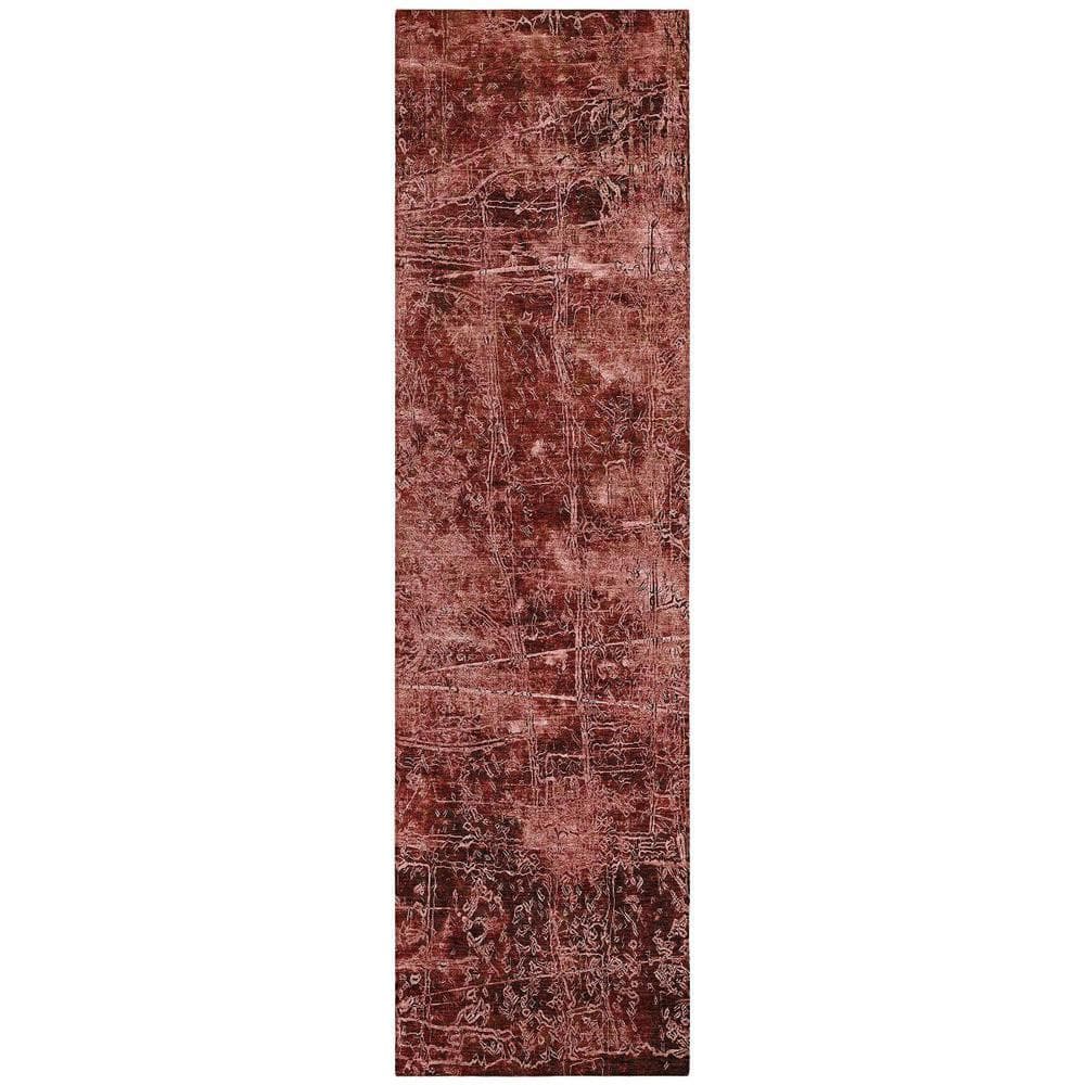 Merlot 2 ft. x 8 ft. Woven Abstract Runner Indoor/Outdoor Area Rug price history on PriceWatchPro