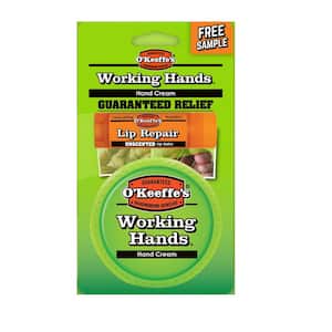 Working Hands 3.4 oz. Hand Cream with Bonus Lip Repair Tube