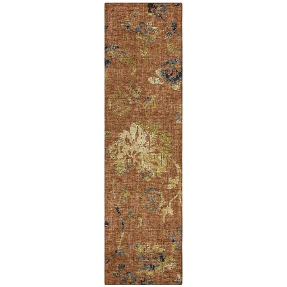Chantille Machine Washable Indoor/Outdoor Abstract ACN2616 Paprika 2 ft. x 7 ft. Runner Rug price history on PriceWatchPro