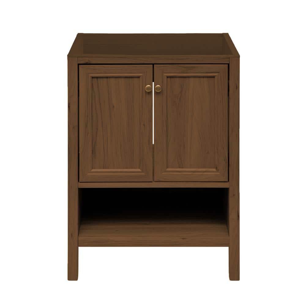 Château 24" Brown Oak Freestanding Bathroom Vanity Cabinet