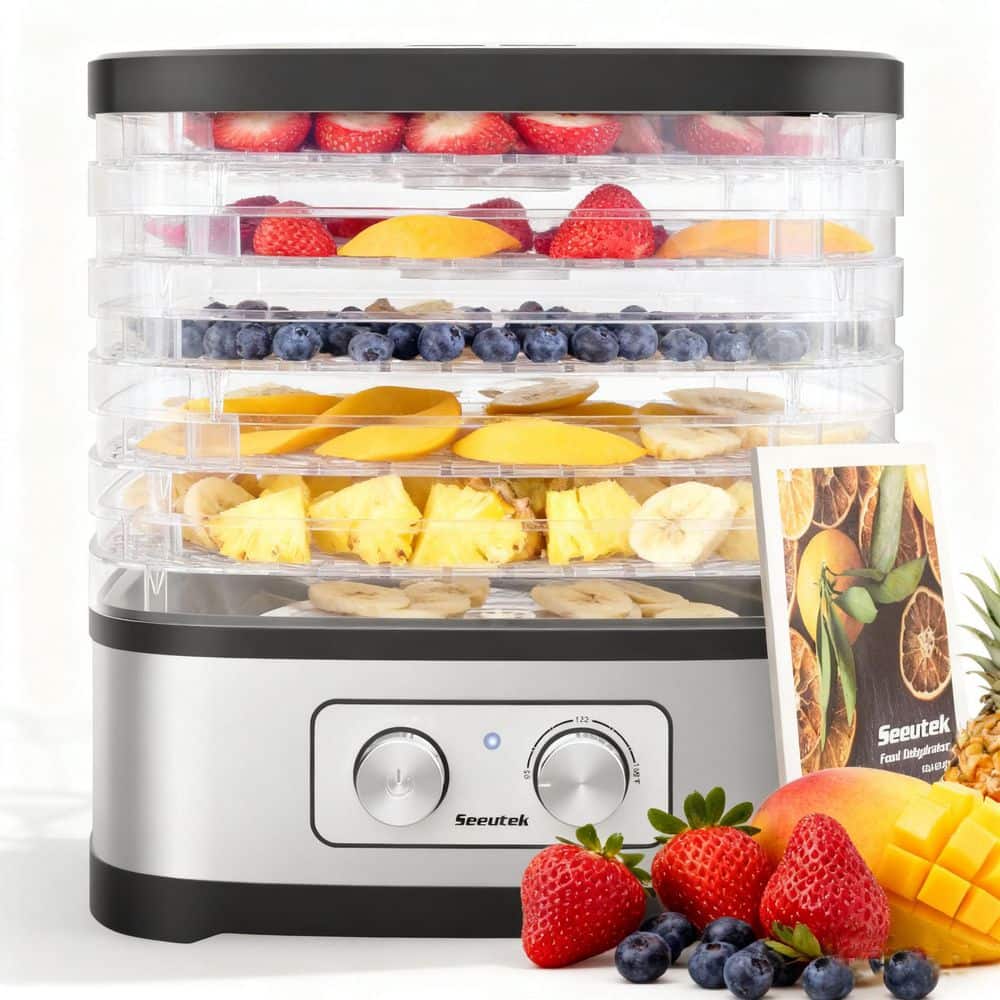 Food Dehydrator for Fruits and Vegetables-Electric Dryer with 5-BPA Trays, Silver-5 Trays, Adjustable Temperature price history on PriceWatchPro