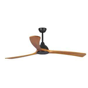 Spiral Breeze 60 in. Indoor/Outdoor Matte Black Ceiling Fan with Remote Included