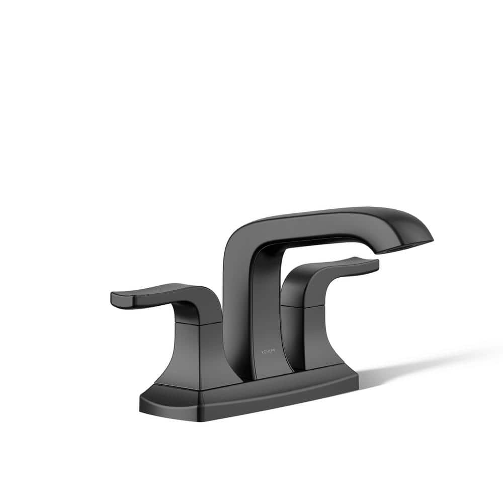 KOHLER Rubicon 4 in. Centerset Double Handle Bathroom Faucet in