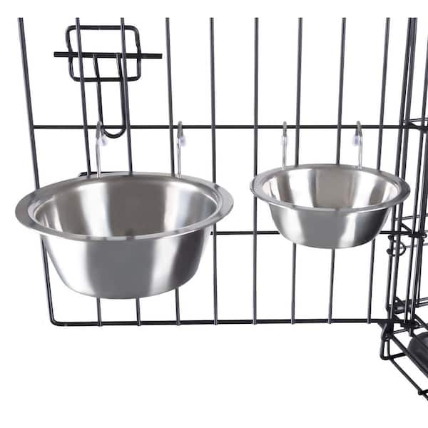 Elevated Dog Bowls-2*48 Oz Wall Mounted Dog Bowls-Raised Dog Bowls  Stand-Adjusable