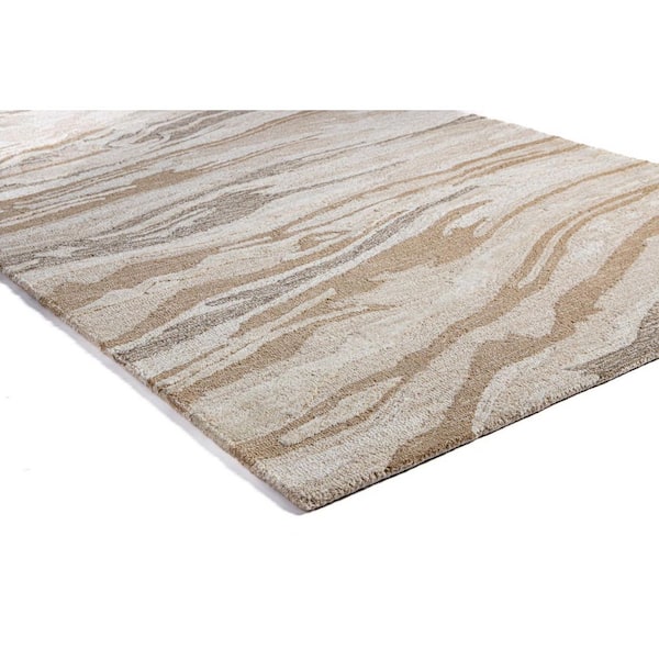 Verona Beige 9 ft. x 12 ft. Abstract Transitional Area Rug
