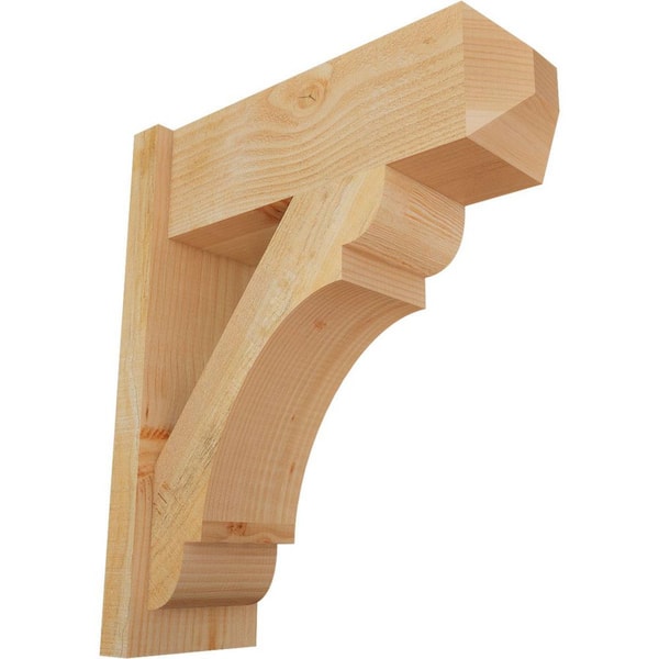 Ekena Millwork 8 in. x 26 in. x 22 in. Olympic Craftsman Rough Sawn Douglas Fir Outlooker