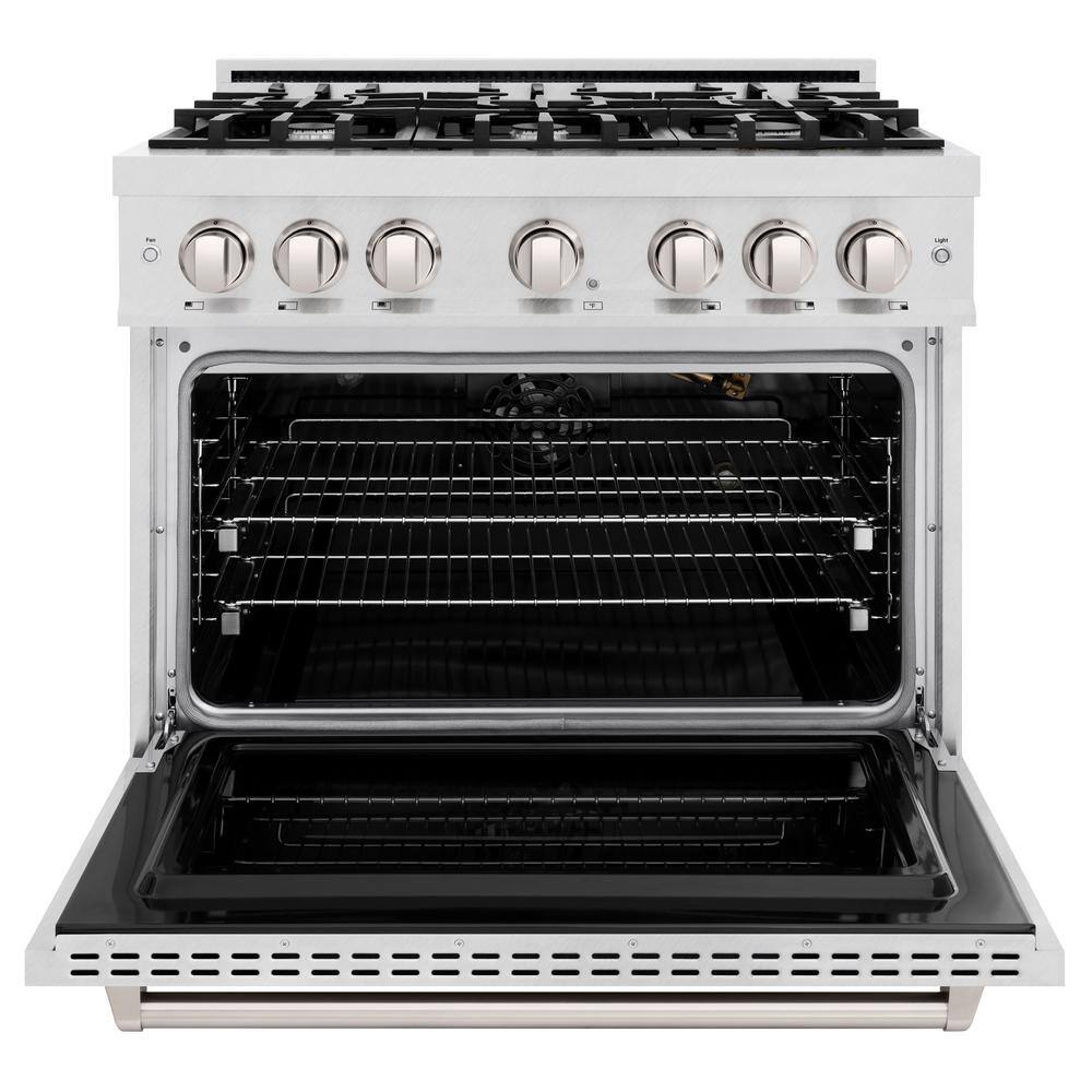 ZLINE 36" Stainless Steel Gas Range with Convection Oven