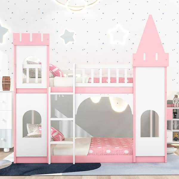 Castle bunk 2024 bed with slide