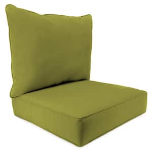 46.5 in. L x 24 in. W x 6 in. T Outdoor Deep Seating Chair Seat and Back Cushion Set in Veranda Kiwi