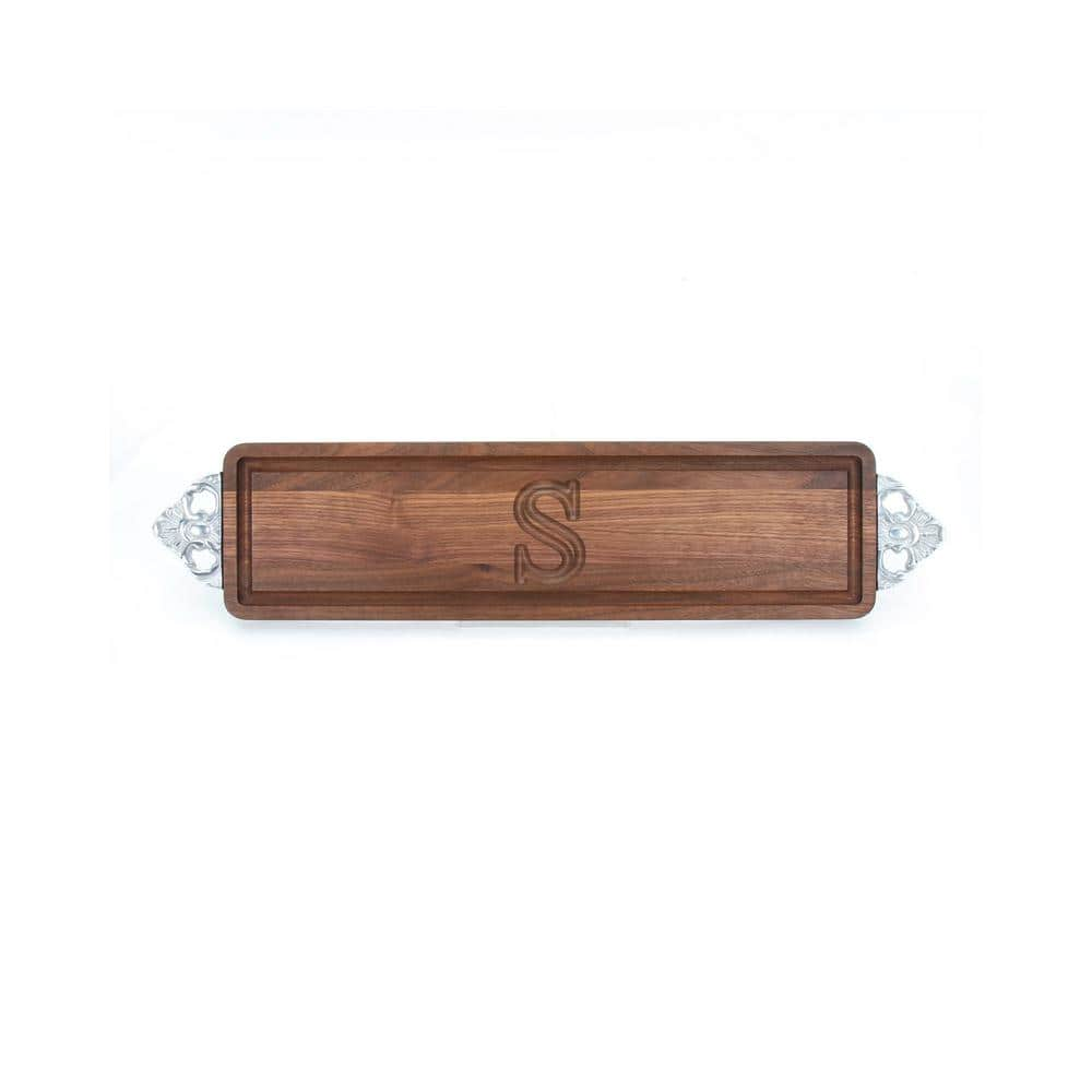 BigWood Boards Walnut Bread Board with Handles S