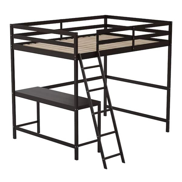 Carnegy Avenue Espresso Full Loft Bed CGA-MH-500500-ES-HD - The Home Depot