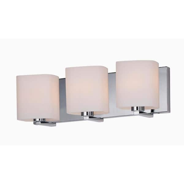 Maxim Lighting Wrap 19.25 in. Wide 3-Light Polished Chrome Vanity Light