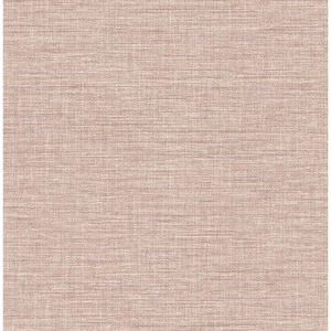 Pink Exhale Blush Texture Fabric Non-Pasted Matte Wallpaper
