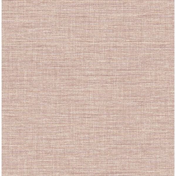 A-Street Prints Pink Exhale Blush Texture Fabric Non-Pasted Matte Wallpaper