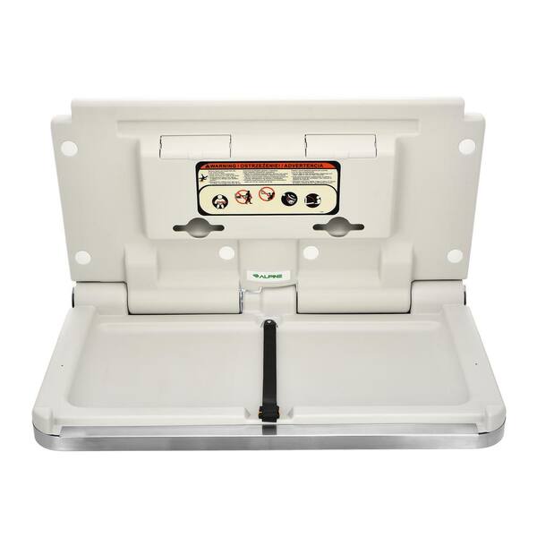 wall baby changing table