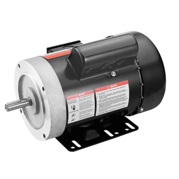 0.75HP Electric Motor 1725 rpm, AC 115V/230V, 56C Frame, Air Compressor Motor Single Phase, 5/8 in. Keyed Shaft