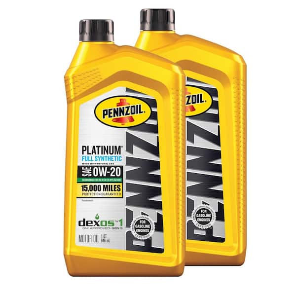 Platinum SAE 0W-20 Full Synthetic Motor Oil 1 Qt. (2-Pack)