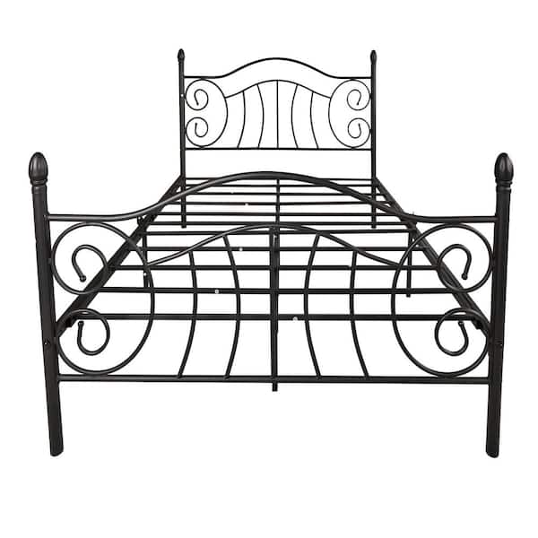 Metal Bed Frame With Headboard, King Size Metal Bed Headboard And Footboard