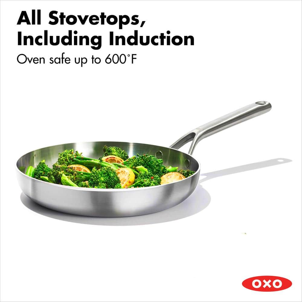 10" Stainless Steel Non-stick Tri-Ply Frying Pan