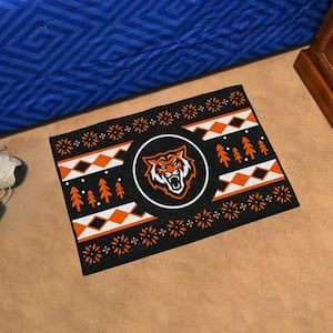 Idaho State Bengals Black 2 ft. x 3 ft. Holiday Sweater Starter Mat Accent Rug