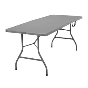 72 in. Gray Plastic Folding Banquet Table
