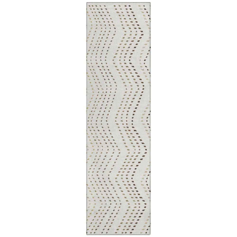 Chantille Machine Washable Indoor/Outdoor Abstract ACN2992 Ivory 2 ft. x 7 ft. Runner Rug price history on PriceWatchPro