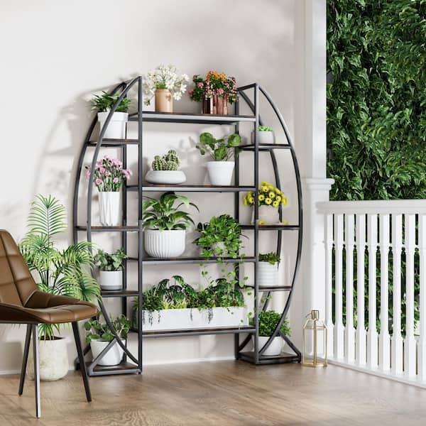 AESOME 69.6 in. x 49.2 in. x 11.8 in. Indoor Metal Plant Stand