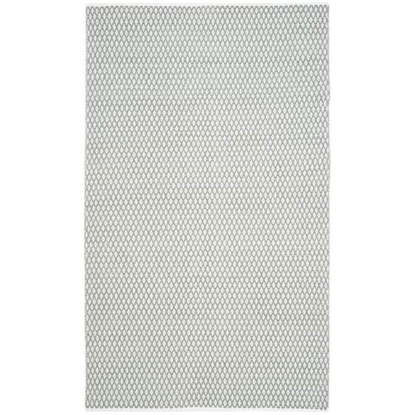 SAFAVIEH Boston Gray 6 ft. x 9 ft. Geometric Diamonds Area Rug