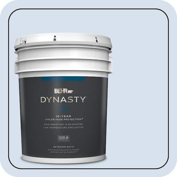 BEHR DYNASTY 5 gal. #580A-2 Icy Bay Satin Enamel Exterior Stain-Blocking Paint & Primer