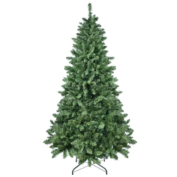 9 ft. Christmas Tree with 620 Wi-Fi-Controlled RGB LED Lights, 1721 PVC Tips 38 Light Functions, Music Sync, Metal Stand