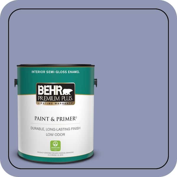 BEHR PREMIUM PLUS 1 gal. #S540-4 Vintage Ribbon Semi-Gloss Enamel Low Odor Interior Paint & Primer