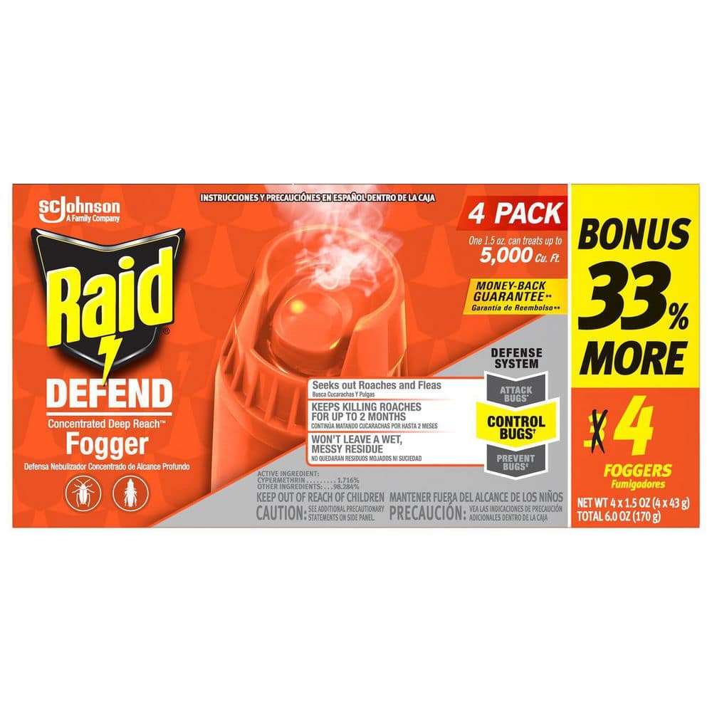 1.5 oz. Concentrated Deep Reach Fogger, 4 Cans SCJ327315 - The Home Depot