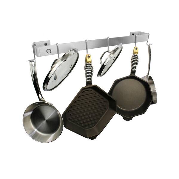 Wall Mounted Utensil Rack Stainless Steel Hanging Kitchen Rail with 6/8/10  Removable Hooks Die Cuts for Card Making On Clearance Prime : :  Home