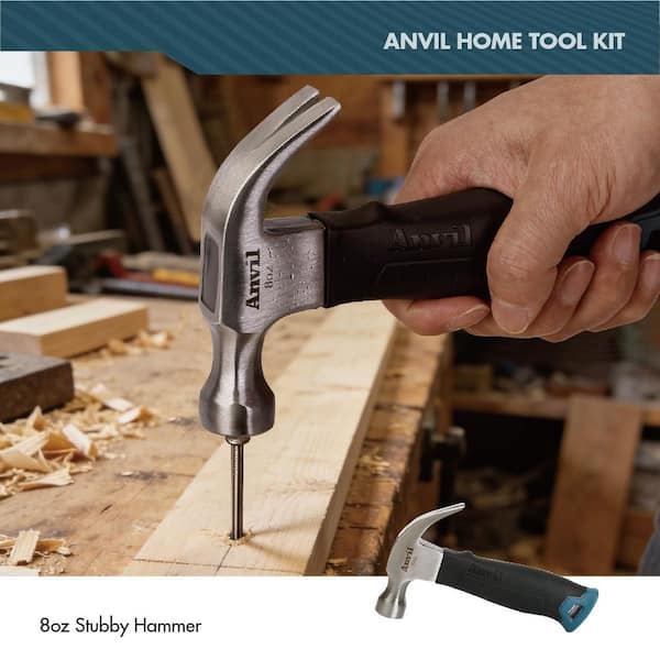 Anvil 3-Piece Home Tool Kit with Hammer, Wrench, and Screwdriver