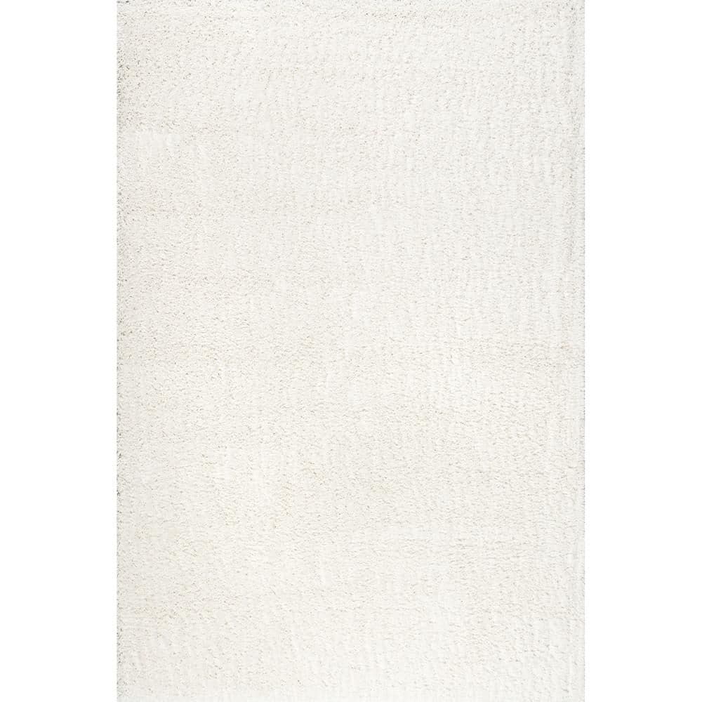 Marleen Contemporary Shag Off White 110 ft. x 144 ft. Area Rug price history on PriceWatchPro