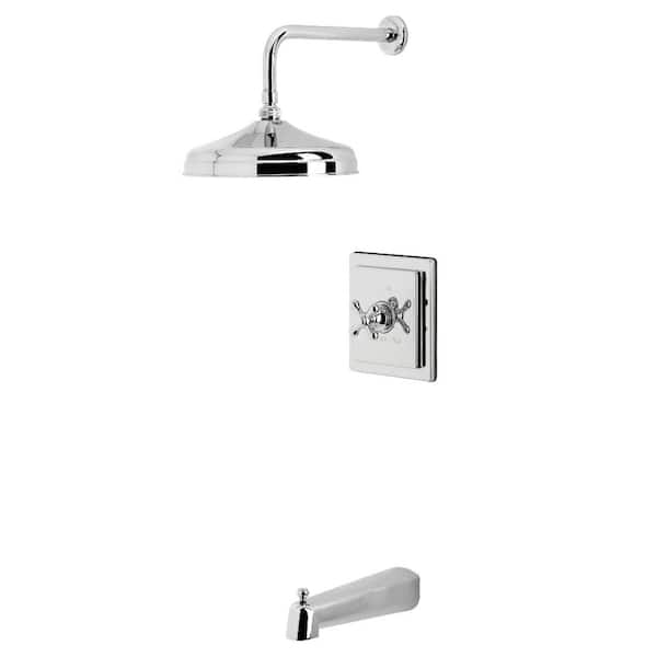 Revival 1-Handle 1-Spray Tub and Shower Faucet 1.8 GPM in Polished Chrome