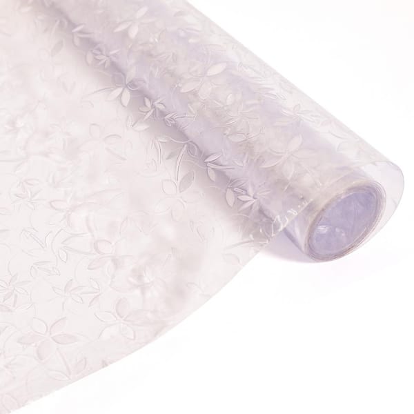 Shatex 17.7 in. W x 78.7 in. L Electrostatic Babys Breath Decorative Window Film