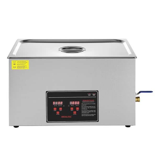 Ultrasonic Machine with Digital Timer and Heater, Professional Ultra Sonic Jewelry Machine, Stainless Steel