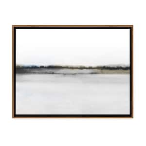 Neutral Abstract Landscape Framed Canvas Wall Art - 24 in. x 16 in. Size, by Kelly Merkur 1-pc Natural Frame