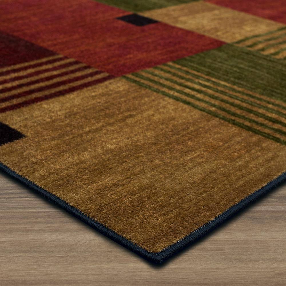 Alliance Multi Geometric Synthetic Rectangle Runner Rug