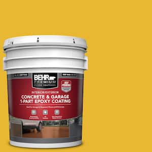 5 gal. #OSHA-6 OSHA SAFETY YELLOW Self-Priming 1-Part Epoxy Satin Interior/Exterior Concrete and Garage Floor Paint