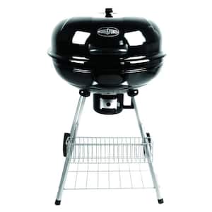 Kingsford Portable Charcoal Grill 22.5 in . Black with Warming Rack