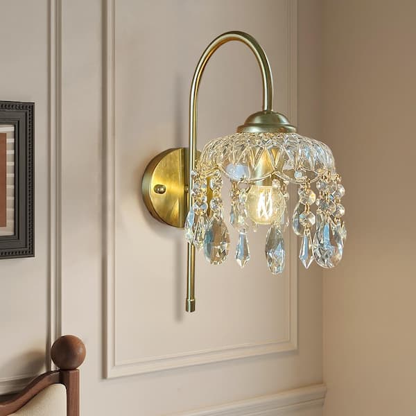 Crastal Wall Light Bathroom Vintage- Luxury Wall Sconce Vanity Lights Mirror