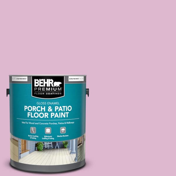 BEHR PREMIUM 1 gal. #M120-3 Pink Wink Gloss Enamel Interior/Exterior Porch and Patio Floor Paint