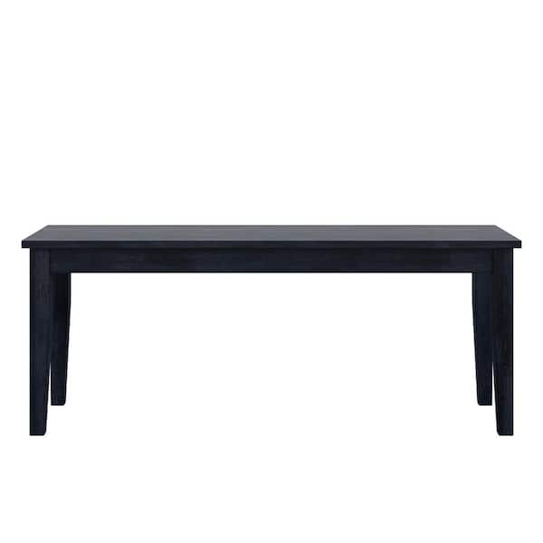 HomeSullivan Antique Denim Wood Dining Bench 47.2 in. W x 14.75 in. D x 18 in. H