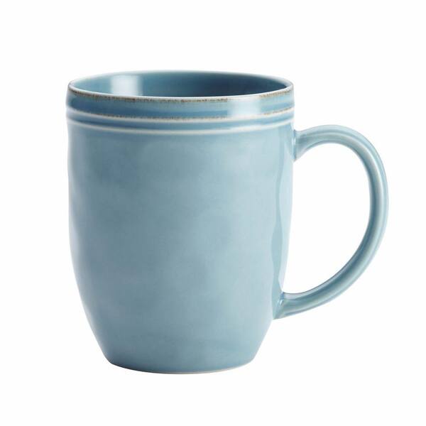 Rachael Ray Cucina Dinnerware 12 oz. Stoneware Mug in Agave Blue