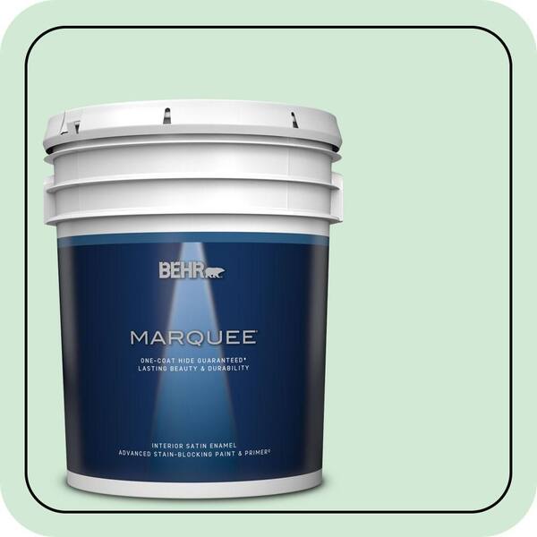 BEHR MARQUEE 5 gal. #460C-3 Venetian Pearl Satin Enamel Interior Paint & Primer