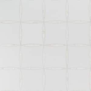 Maiden Pearls 11.81 in. x 11.81 in. Polished Marble and Brass Wall Mosaic Tile (0.96 sq. ft./Each)