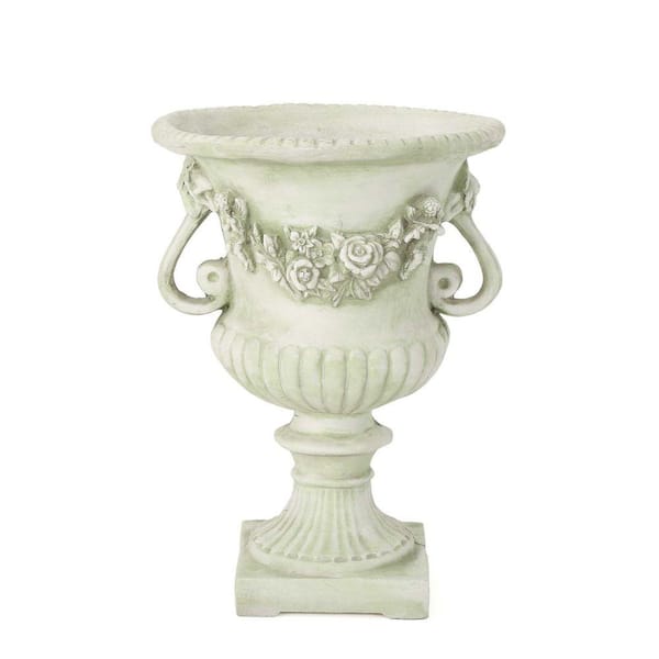 Avex Antique White Indoor/Outdoor Composite Planter Garden Pots (17 in. L x 17 in. W x 24 in. H)