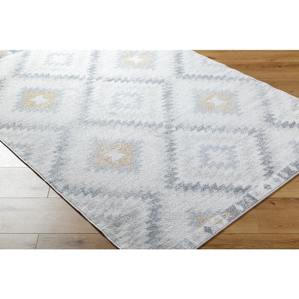 Harput Medium Gray/Beige Rustic 8 ft. x 10 ft. Indoor Area Rug